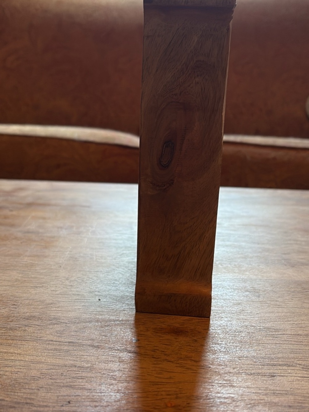 Handcrafted Wooden Letter 'M' Home Accent - Brown - Picture 5 of 6